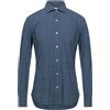 MAZZARELLI - Camicia tinta unita - Blu