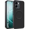 CAUHENYEE Cover per OPPO A6 / A6x / A6k / A6s / A6t / A6t Pro 5G/4G, Antiurto E Antigraffio, Compatibile con MagSafe, Lati Antiscivolo, Pulsanti Precisi, Custodia Design Nero Fibra Di Carbonio