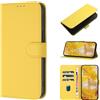 CASEONJAN Cover per Samsung Galaxy A54 5G, Custodia a Portafoglio Cover a Libro in Pelle PU [Slot per Schede], Flip Caso Antiurto Case per Samsung A54 5G (Giallo limone)