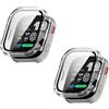 TINGYR Cover Compatibile con Amazfit Bip Max, [2 Pezzi] PC + Vetro Temperato per Proteggere lo Schermo, Anticaduta.