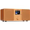 Audizio Genua DAB Radio con Bluetooth - Stereo DAB Plus Radio con telecomando, 60 slot di memoria, Auto Scan, Line-Out, USB, Ideale per casa e in viaggio, Facile da usare - Rame