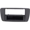 tomzz Audio 2449-019 Cornice radio compatibile con Seat Ibiza 6J 2008-2013 nero metallizzato opaco