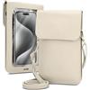 Cadorabo Custodia a tracolla compatibile con OnePlus 8 Pro, piccola borsa con scomparto per cellulare e finestra di visualizzazione, borsa a tracolla mini per 8 Pro, 2 scomparti, pelle PU, da donna,