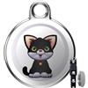 Gobesty Tracker GPS per gatti cani, Mini Pet Tracker per gatti, Tracker per cani senza costi mensili, Localizzazione della posizione in tempo reale, Collare GPS impermeabile