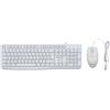 VR VETRINEINRETE Vetrineinrete® Kit tastiera mouse cablata bianca computer 104 tasti USB