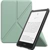 MoKo Custodia per 7 Kindle Paperwhite 12a Gen. 2025/2024, Verde Agave | per Kindle Colorsoft 2024/2025, Case Piegare con Cover Posteriore Magnetica in PC, Non Adatto a Kobo