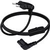 YINGAYOU Cavo Alimentazione C7 con Interruttore 250V 2.5A Cavo di Alimentazione Elettrico Spina Tipo C Euro Plug a Presa C7 2x0.75 mm² per Computer Portatile, Stampante, Stereo (90 Gradi, 1 m)
