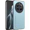HAFFAN Custodia Cover Protettiva per Cellulare per Realme 12 Pro 5G / Realme 12 ProPlus 5G (6.7 inches), Stile Similpelle - Azzurro