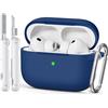 Joremx Custodia in Silicone Unica per AirPods Pro 3 (Blu Scuro)