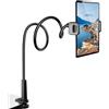 Czemo Supporto Tablet, Collo Oca Supporto Regolabile - Universale Supporto Stand per Tablet Compatibile con iPad/iPhone 4 a 11 Attrezzatura (Nero)