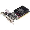 Dpofirs Scheda Grafica 1G DDR3, Scheda Grafica di Gioco GDDR3 da 1 GB a 64 Bit 589 MHz con HD DVI VGA, Scheda Video per Ufficio di Gioco per Computer Desktop