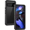 Lanhiem Cover per Google Pixel 9 IP68 Impermeabile Antiurto Rugged Nero