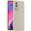HULLIN Custodia per Telefono in Silicone Colorato, Adatta per vivo Y52 5G / vivo Y72 5G (6.58) - Bianco antico