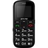 artfone CS181 Noir Telefono Cellulare per Anziani con Tasti Grandi, Funzione SOS, 1.8 Display, Doppia SIM, Chiamata Rapida, Torcia, Radio FM Suono Alto, 800mAh Batteria, Fotocamera