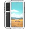 LOVE MEI per Samsung Galaxy S26 Ultra Custodia, Outdoor Heavy Duty Robusto Alluminio Metallo Antiurto Antipolvere Corpo Pieno Protettiva Cover con Vetro Temperato per Galaxy S26 Ultra (Bianco)