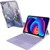 VOVIPO Compatibile con iPad A16 di 11a generazione con tastiera, trackpad multi-touch, tastiera rimovibile wireless, cover con supporto per penna per iPad 11 A16 2025 e 10a generazione 11 2022