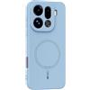 GIOPUEY Cover per Oppo Find X9, Magnetica Custodia Compatibile con MagSafe, Morbido TPU Silicone Custodia, Resistente all'Usura - Blue