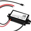 QIQIAZI DC 12 V a 5 V 3 A, convertitore di tensione DC verso il basso USB-C impermeabile, adattatore di alimentazione step-down, convertitore di alimentazione compatibile con Raspberry Pi 4, Cellphone