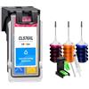 Generico Cartuccia d'inchiostro ricaricabile, compatibile for Canon PG575 CL576 575 576 XL PIXMA TS3550i TS3551i TR4750i TR4751i PG-575XL CL-576XL Printer Ink Cartridges(1Tricolor with ink)