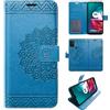 betterfon Custodia per Motorola Moto G10 / G20 / G30 - Custodia a portafoglio con scomparti per carte di credito per Motorola Moto G10 / G20 / G30, blu