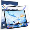 Protescreen Pellicola magnetica per schermo effetto carta per iPad Pro 11 (M4,2024/M5,2025), pellicola protettiva opaca in PET antiriflesso/anti-impronta, scrive e disegna perfettamente