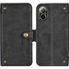 HsinchuTien TPU Nero Flip con Silicone Chiusura Magnetica in Pelle Portafoglio Caso Custodia per Realme 12 Lite C67 4G 6.72 inch Case Cover Pouch