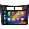 hizpo Android 13 9 pollici autoradio per Toyota Yaris 2005-2012 4 core 2 GB e 64 GB di memoria, supporta auto wireless carplay/Android, controllo volante, WLAN/4G, AM/FM