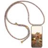 MXKOCO Custodie Tracolla Cordini Custodia per Cellulare Girocollo per iPhone 15 Plus 6,7 Cover Tracolla/Crossbody TPU Bumper Cover con Collana/Necklace Cordoncino Cordino Case