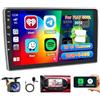 Roinvou 2+64G Schermo Radio per FIAT 500L 2012-2017 Wireless CarPlay Android Auto, Android Autoradio 10.1 Pollici Stereo Auto con Wi-Fi GPS Bluetooth EQ FM/RDS SWC Telecamera Posteriore