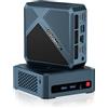 origimagic N1 Mini PC, con Ryzen 7 5825U Processore(8C/16T,fino a 4.5GHz), 16GB DDR4 RAM 512GB NVMe SSD, Mini PC Gaming Doppio HDMI/WiFi6/BT 5.2/2.5G LAN/W11-Pro