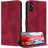 ZONNAVI Cover per Samsung Galaxy A54 5G, [Blocco RFID] Custodia a Libro in Pelle con Porta Carte, Flip Case Portafoglio Antiurto Cover per Samsung A54 5G (Rosso Scuro)