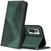 ZONNAVI Cover per Xiaomi Redmi Note 10 PRO / 10 PRO Max, Flip Custodia Pelle PU con [Slot Cart] [Magnetica], Cover a Libro Portafoglio per Xiaomi Redmi Note 10 PRO / 10 PRO Max (Verde)