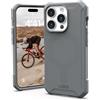 URBAN ARMOR GEAR UAG [versione aggiornata] Custodia compatibile con iPhone 15 Pro da 6,1 pollici Essential Armor Silver con magnete integrato compatibile con ricarica MagSafe, robusta custodia