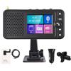Hikity Adattatore DAB+ per Autoradio, Display LCD a Dolori da 2,4 Pollici + Trasmettitore DAB/FM + Bluetooth per Musica + Ingresso/Uscita Ausiliaria + Caricabatteria per Auto