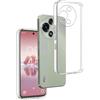 REY Cover in Gel TPU Trasparente per TCL 60 SE NXTPAPER 5G, Ultra Sottile 0,33 mm, Morbido Flessibile, Custodia Silicone