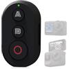 GBKDQQ Telecomando Bluetooth compatibile con Insta360 X5/4/3/2/Go3/S/ACE pro/ACE GoPro 13/12/11/10/9/8/IOS/Android, portata 10 m, con cinturino e supporto per bicicletta per avventure all'aria aperta e