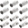 Kulannder Adattatore per antenna, cavo per adattatori antenna satellitare da 12 pezzi per TV satellitare DVR, adattatore per antenna con spina F utilizza materiali antiossidanti durevoli (6 maschi e 6 femmine)