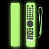 Generic Custodia protettiva in silicone per telecomando TCL RC716/RC833, antiurto, antipolvere, con cordino (verde luminoso)
