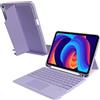 VOVIPO Custodia compatibile per iPad A16 di 11a generazione con tastiera, trackpad multi-touch, tastiera rimovibile wireless, cover con supporto per penna per iPad 11 A16 2025 e 10a generazione 11