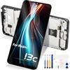 Reparo Schermo di ricambio per Xiaomi Redmi 13C LCD Display Tattile con Cornice | Schermo di Ricambio per Redmi 13C 23100RN82L 23106RN0DA 23108RN04Y LCD Touch Screen Digitalizzatore Full Assemblato