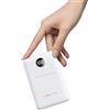 VEEKTOMX Power Bank 10000mAh 22,5W PD3.0 QC 3.0 Powerbank Mini USB C Caricabatteria Portatile Ricarica Rapida con Display a LED Compatibile con iPhone Huawei Xiaomi Tablets ecc. (Bianca)