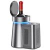 Yunmeryker Raffreddatore di Vino Elettrico per Bottie, per Vino con Temperatura Regolabile da 2 a 20 °C, Controllo LED, Silenzioso, Grigio, Spina Americana