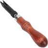 Cuifati Scanalatore a Spinta Tipo V con Manico in Legno Regolabile, Sgorbia Artigianale per Scanalatura della Pelle per il Controllo della Larghezza della Scanalatura, Sgorbia Ergonomica e Durevole