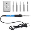 OHPHCALL Set di Saldatore Portatile 60w Punta Versatile Resistente, Struttura in Lega di Alluminio e Ferro, per Riparazioni e Saldature Professionali