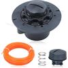 Haishine Kit testina per decespugliatore C5-2 per Stihl FS38, FS40, FS45, FS46, Decespugliatori FS50, FS51, FSE60; Sostituisce il codice 4006-710-2106; Include molla e filo per decespugliatore
