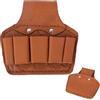 Qzdtue Professional Repairing Tool Bag, Cowhide Storage Pouch, Waist Pouch