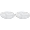 Trio Leuchten Trio 6196011-07 Plafoniera Tonda, 40 W, Vetro Decorato in Motivo Alabastro con Base in Metallo, Alluminio E27, Bianco, 25 x 8 centimeters