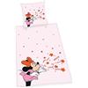 Herding Set di Biancheria da Letto, Disney Minnie, Federa 80 x 80 cm con Bottoni e Motivo Reversibile, Copripiumino 135 x 200 cm con Chiusura a Bottoni, 100% Cotone/Linone