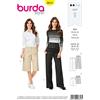burdastyle Burda B6613 - Cartamodello per Pantaloni e Bermuda di Carta, 19 x 13 x 1 cm, Colore: Bianco