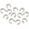 Windhager Clip di ricambio per pomodori ALUSTAR, clip per pellicola serra, clip di ricambio, 12 pezzi, bianco, 33703